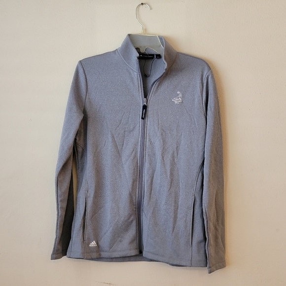 Adidas Pinehurst Gray Full-Zip Jacket - Picture 1 of 9